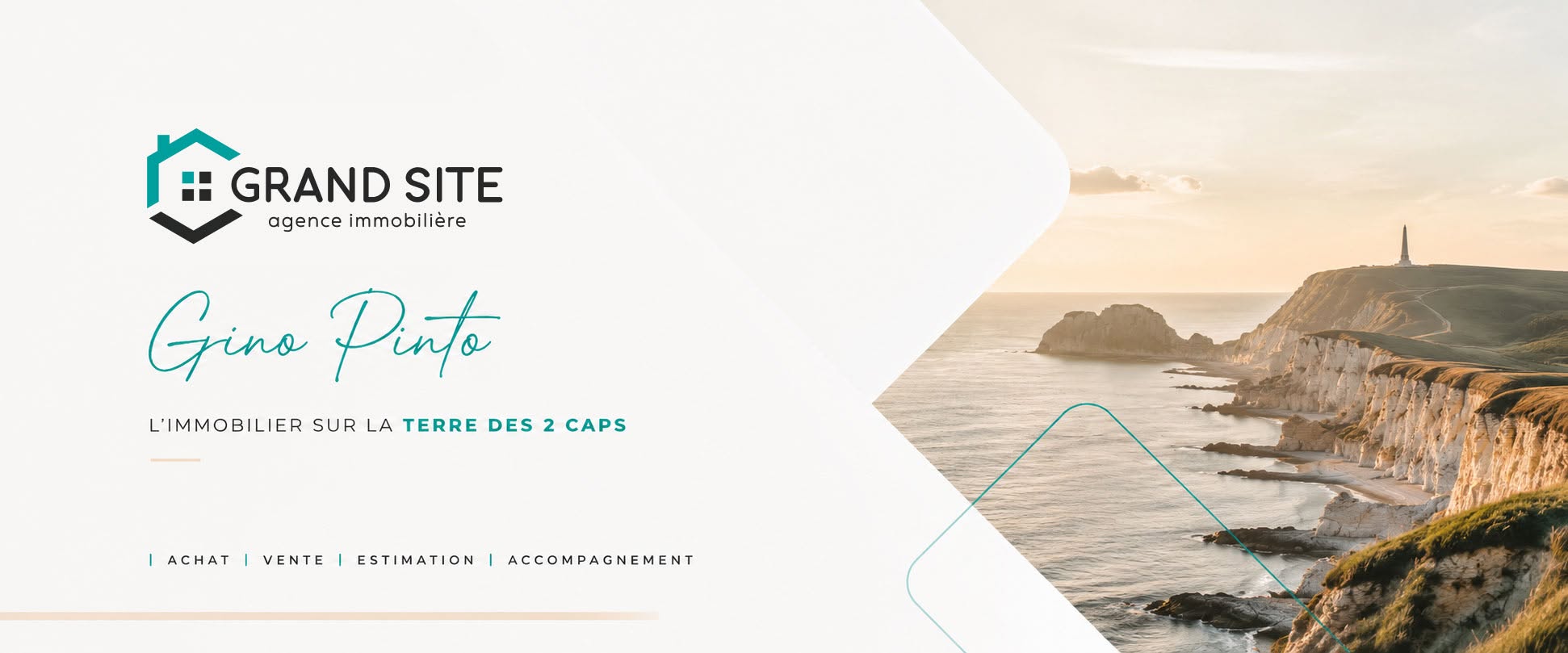Bannière Facebook redesignée pour Grand Site Immobilier — Gino Pinto