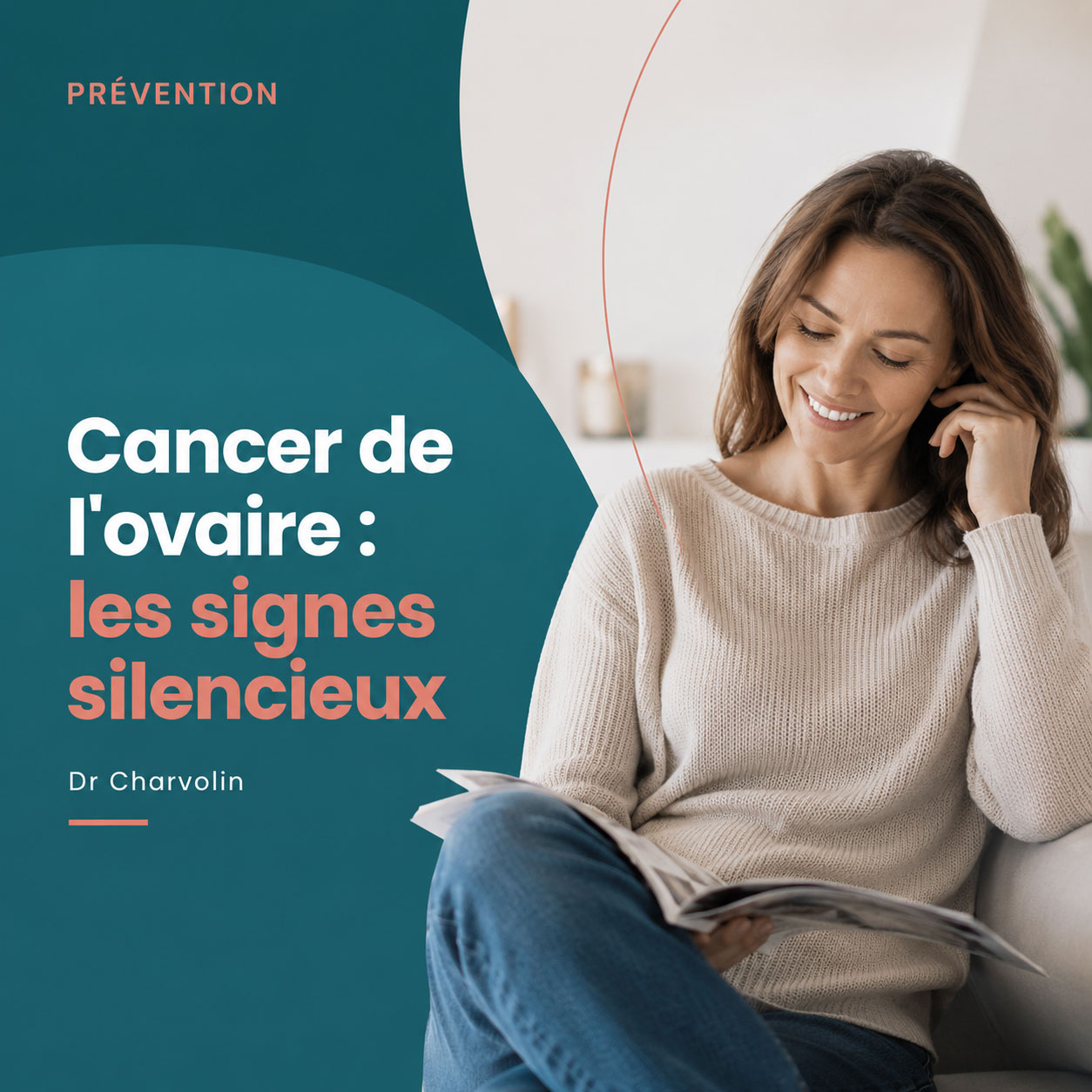 Post Facebook Dr Charvolin : cancer de l’ovaire, les signes silencieux